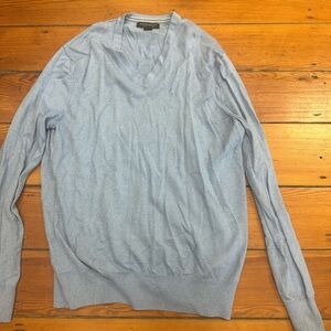 Banana Republic Sky Blue V-Neck Sweater